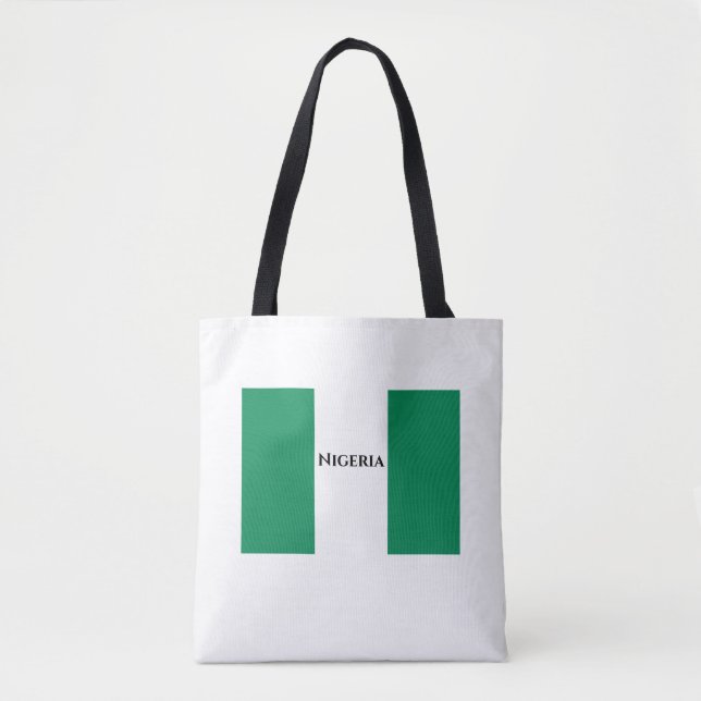 Nigeria Flag Tote Bag (Front)