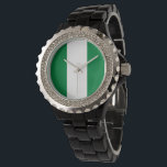 Nigeria flag watch<br><div class="desc">An ideal gift for all those who are patriotic of their country!</div>