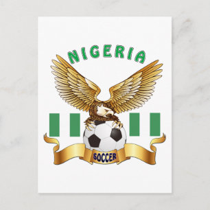 Nigeria Football Designs Postcard