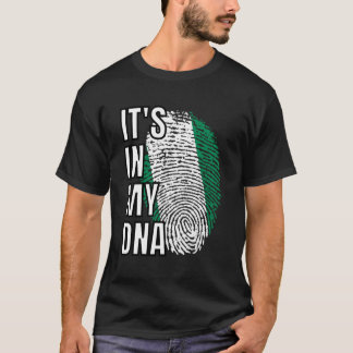 Nigeria It's In My DNA FlagThumbprint T-Shirt