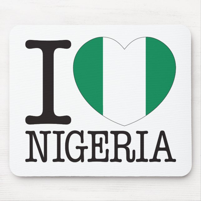 Nigeria Love v2 Mouse Pad (Front)