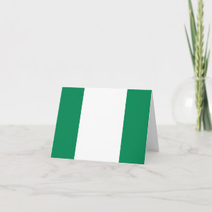 Nigeria (Nigerian) Flag Card
