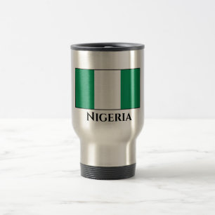Nigeria (Nigerian) Flag Travel Mug