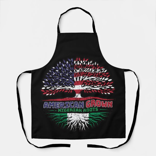 Nigeria Nigerian US American USA United States Apron (Front)