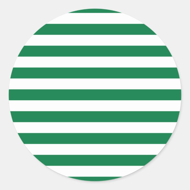 Nigeria Pakistan flag stripes Classic Round Sticker (Front)