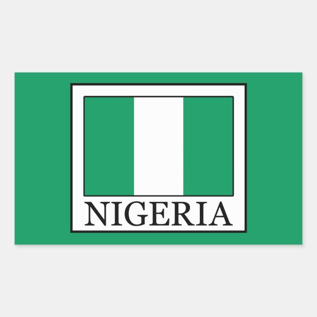 Nigeria Rectangular Sticker (Front)