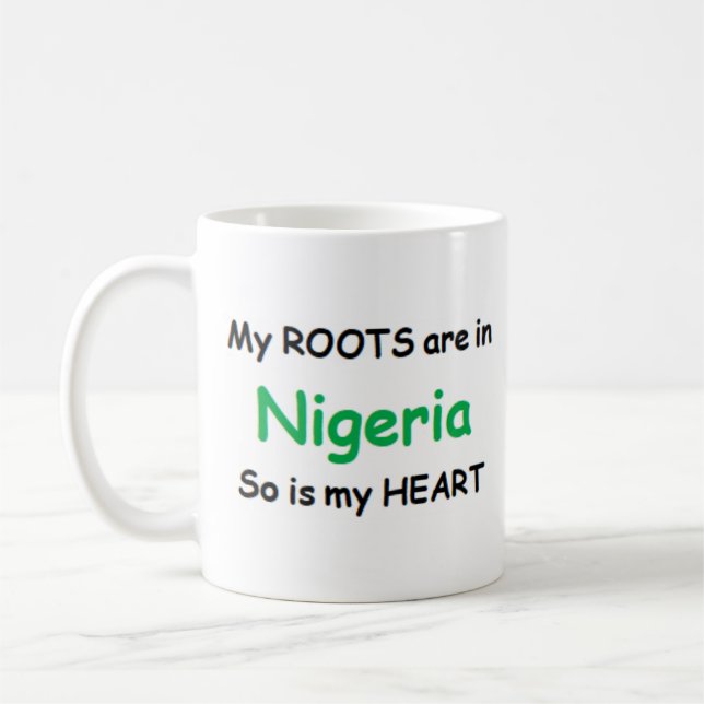 nigeria roots coffee mug (Left)