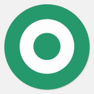 Nigeria roundel country flag symbol military army  classic round sticker