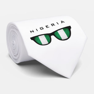 Nigeria Shades custom text & colour tie