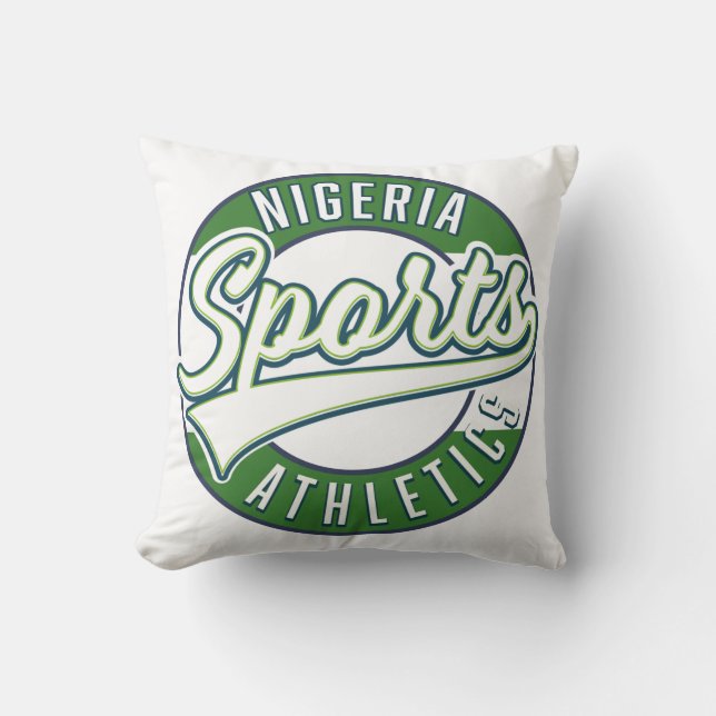 Nigeria Sports Athletic logo Cushion (Front)