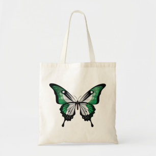 Nigeria Swallowtail Butterfly Flag Tote Bag