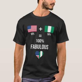 Nigeria Usa Shirt Fabulous Flags Half Nigerian Hal