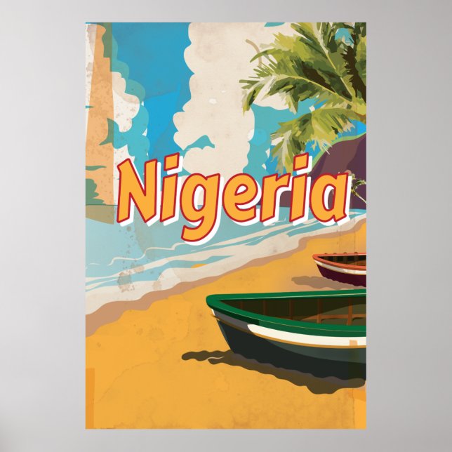 Nigeria Vintage vacation Poster (Front)