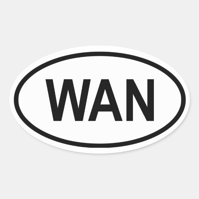 Nigeria "WAN" Oval Sticker (Front)