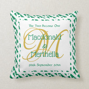NIGERIA WEDDING KEEPSAKE Two Become One Custom Cushion