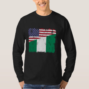 Nigerian American Flag Nigeria Pride Patriotic T-Shirt