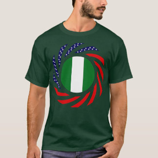 Nigerian American Multinational Patriot Flag T-Shirt