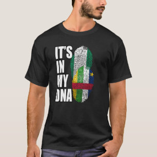 Nigerian And Central African Mix DNA Flag Heritage T-Shirt