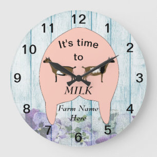 Nigerian Dwarf Dairy Goat Farm Udder Large Clock