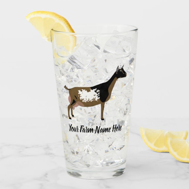Nigerian Dwarf Dairy Goat Glass (Front Ice)