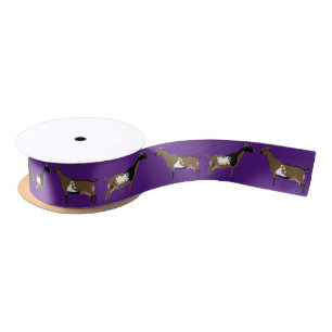 Nigerian Dwarf Dairy Goat Purple Satin Ribbon
