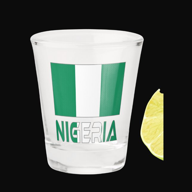 Nigerian Flag and Nigeria Shot Glass (Creator Uploaded)