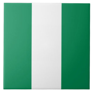 Nigerian Flag Ceramic Tile