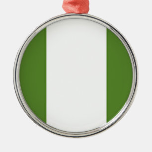 Nigerian Flag Metal Tree Decoration