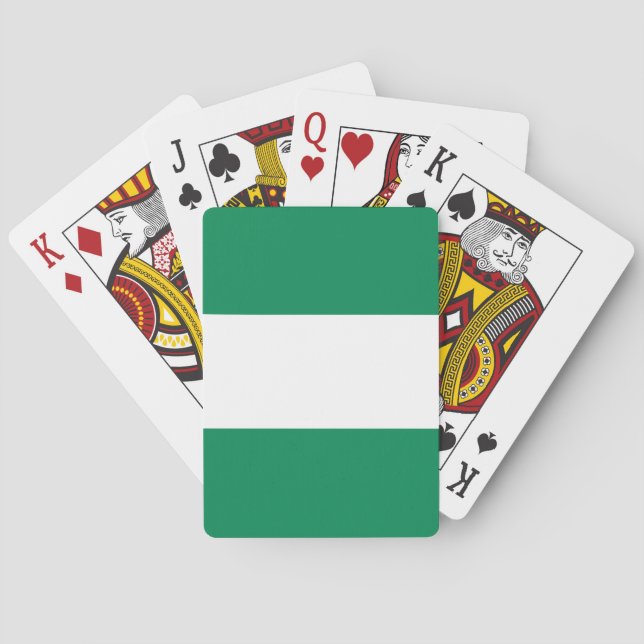 Nigerian Flag (Nigeria) Playing Cards (Back)