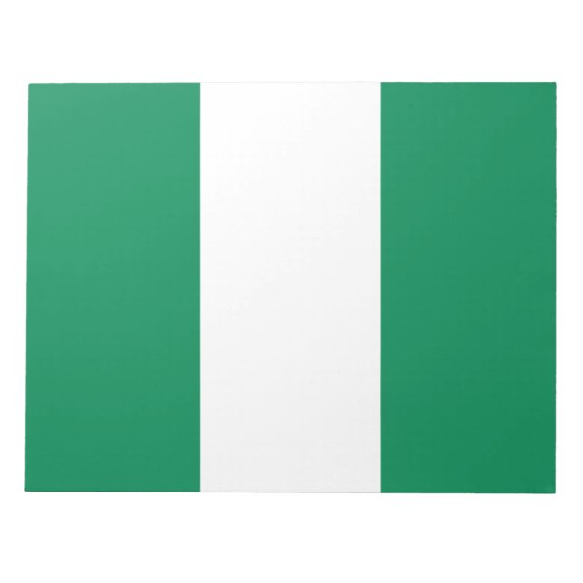 Nigerian Flag Notepad (Front)