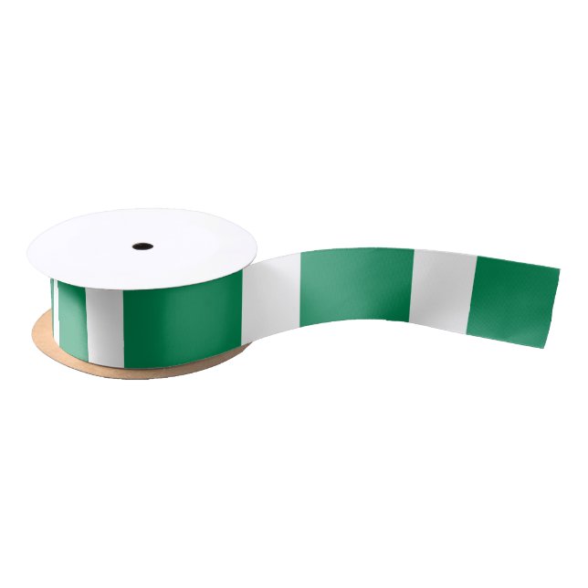 Nigerian flag ribbon satin ribbon (Spool)