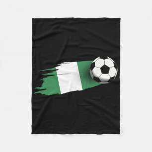 Nigerian Flag Top For Men Women Kids Nigeria Fleece Blanket