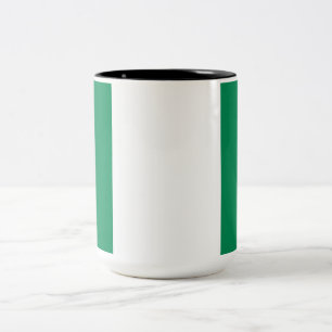 Nigerian Flag Two-Tone Coffee Mug
