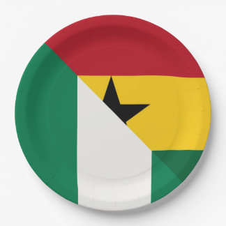 Nigerian Ghanaian Flag Nigeria Ghana Naija Paper Plate