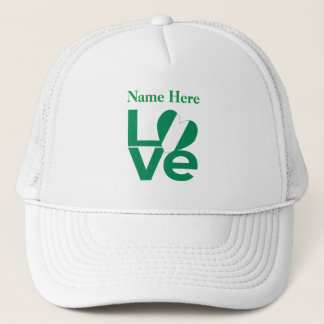 Nigerian Green LOVE Heart Flag Personalised  Trucker Hat