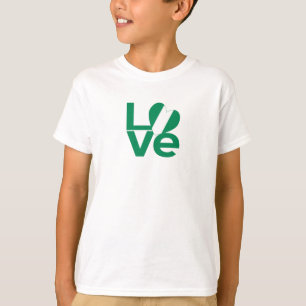 Nigerian Green LOVE Heart Flag T-Shirt