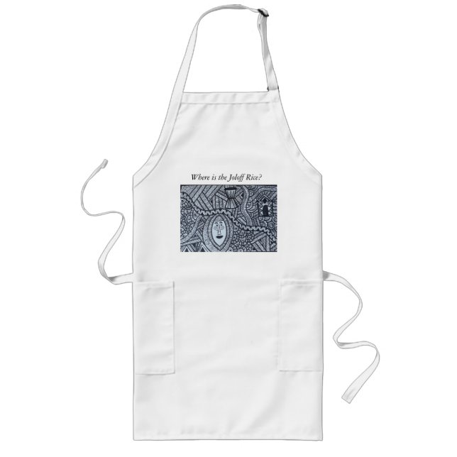 Nigerian-inspired design  long apron (Front)