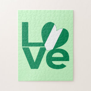 Nigerian LOVE Green Jigsaw Puzzle