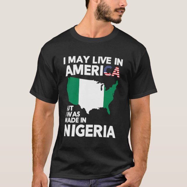 Nigerian Nigeria Flag Hoodie Gift For Nigerians T-Shirt (Front)