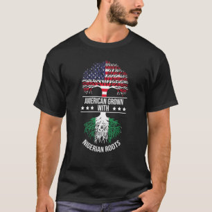 Nigerian Root Ancestry Immigrant Patriotic Usa Nig T-Shirt