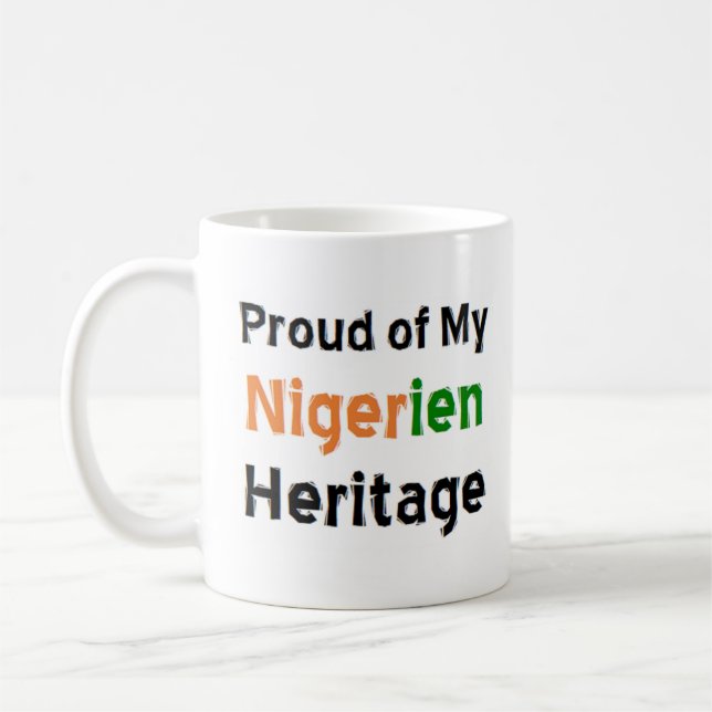 nigerien heritage coffee mug (Left)