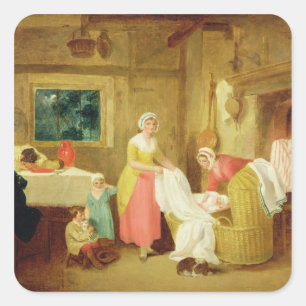 Night, 1799 (oil on canvas) (see 127218-220) square sticker