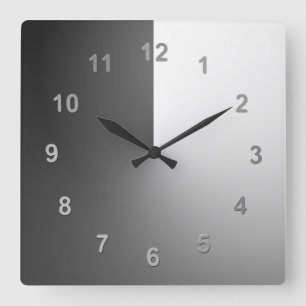 Night and Day Square Wall Clock