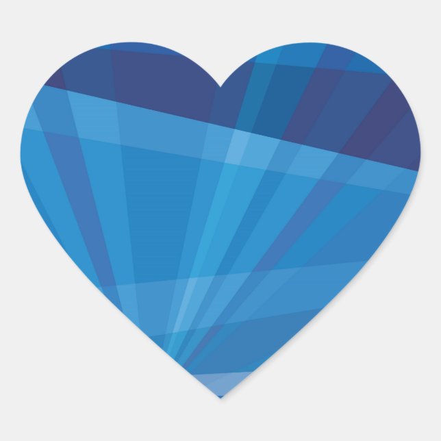 Night and moonlight seaside heart sticker (Front)