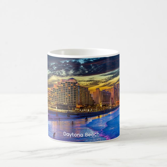 Night at Daytona Beach Coffee Mug (Center)