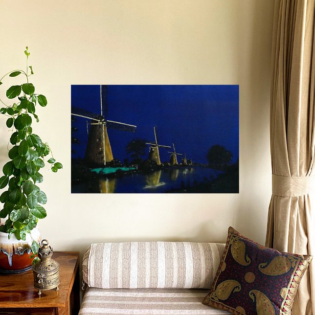 Night at Kinderdijk Poster (Creator Uploaded)