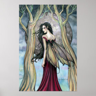 Night at Last Fantasy Fairy Gothic Poster Print