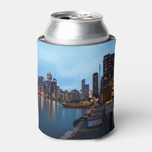 Night At Navy Pier Can Cooler (Can Front)