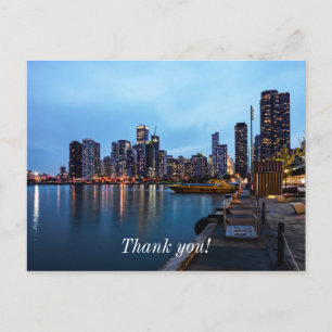 Night At Navy PierThank you Postcard