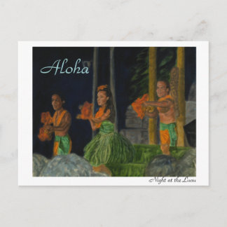 Night at the Luau Postcard